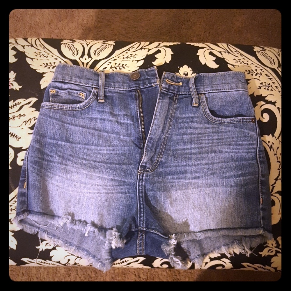 Abercrombie denim stretch shorts highrise
